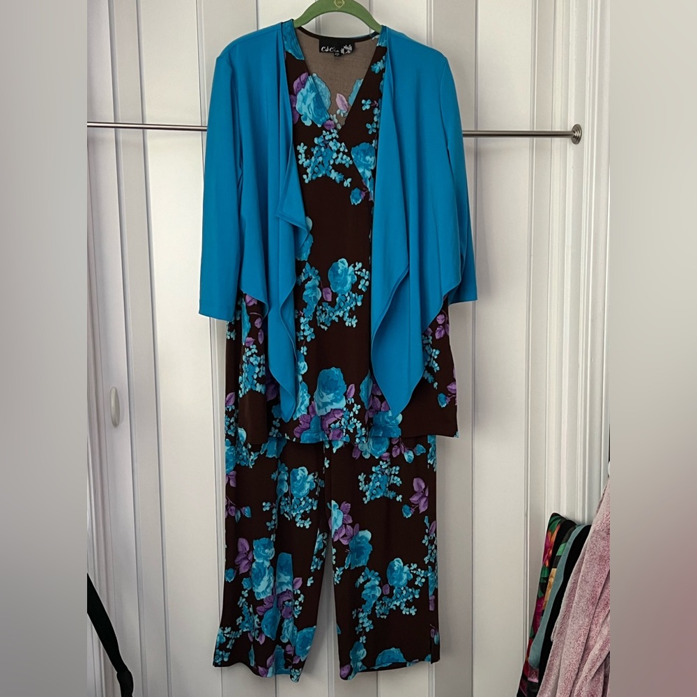 Csc 3 Piece Pant Set Sz Large Multi Color - image 1